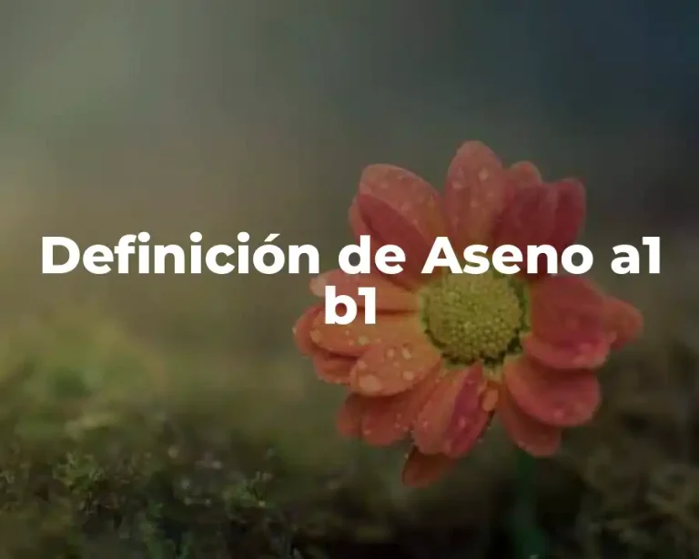Definición de Aseno a1 b1