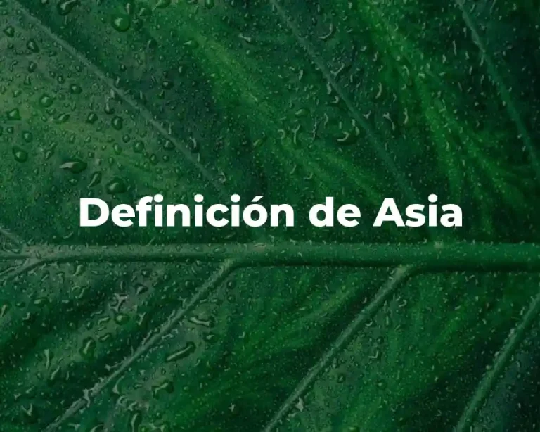 Definición de Asia
