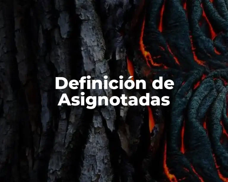 Definición de Asignotadas