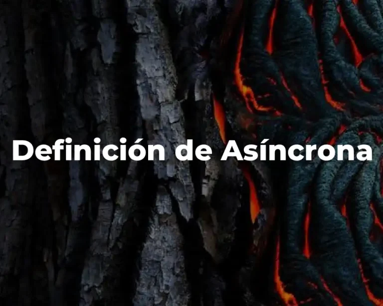 Definición de Asíncrona