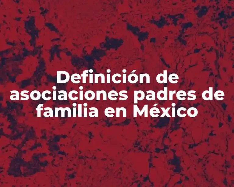 Definición de asociaciones padres de familia en México