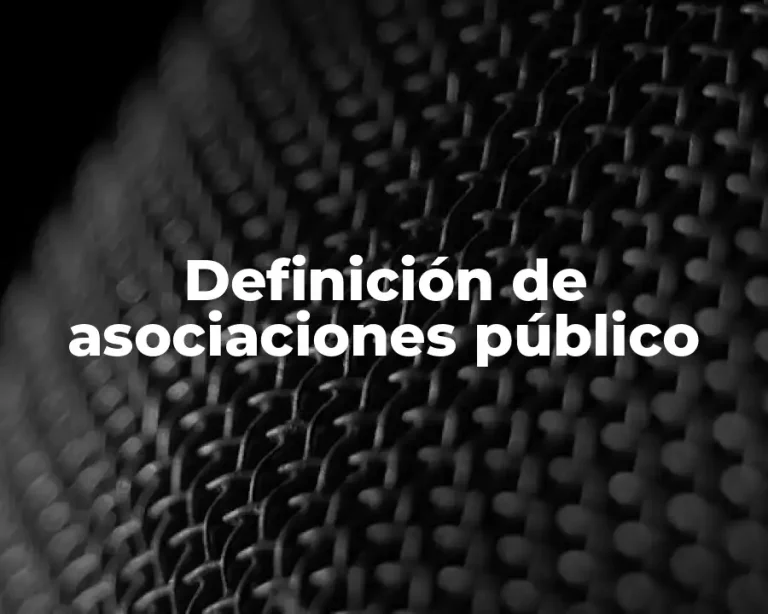 Definición de asociaciones público