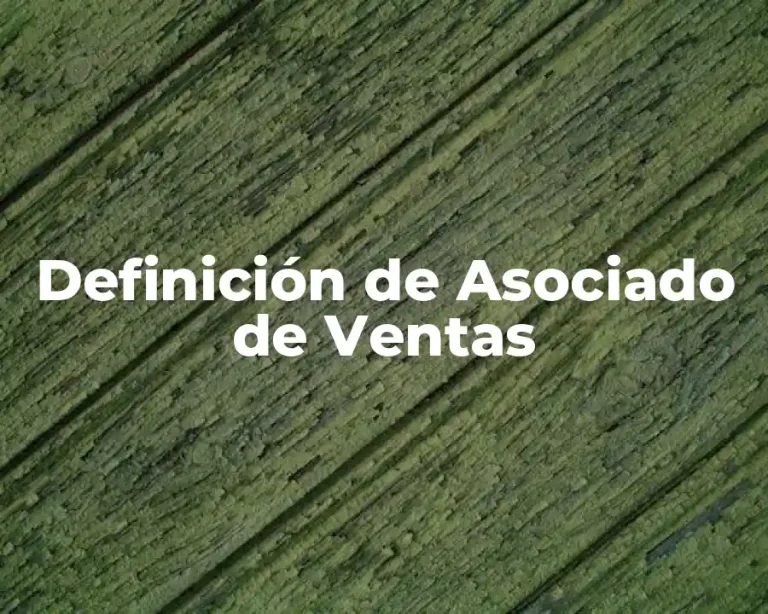 Definición de Asociado de Ventas