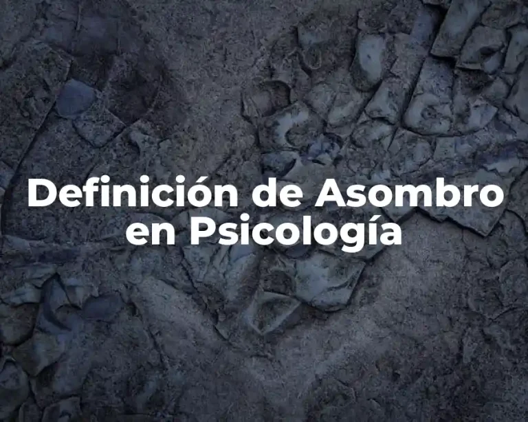 Definición de Asombro en Psicología
