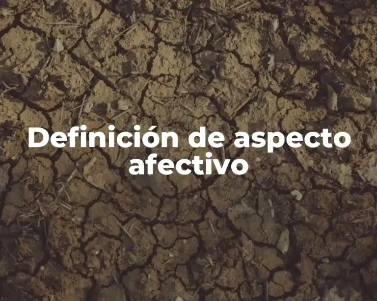Definición de aspecto afectivo