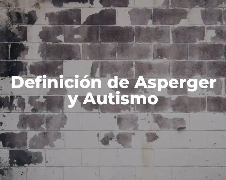 Definición de Asperger y Autismo
