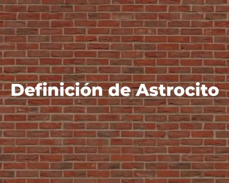 Definición de Astrocito