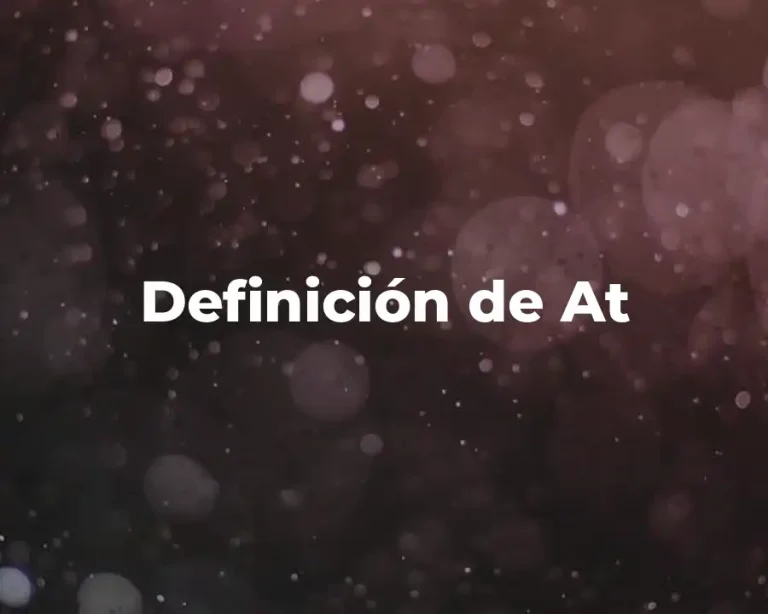 Definición de At
