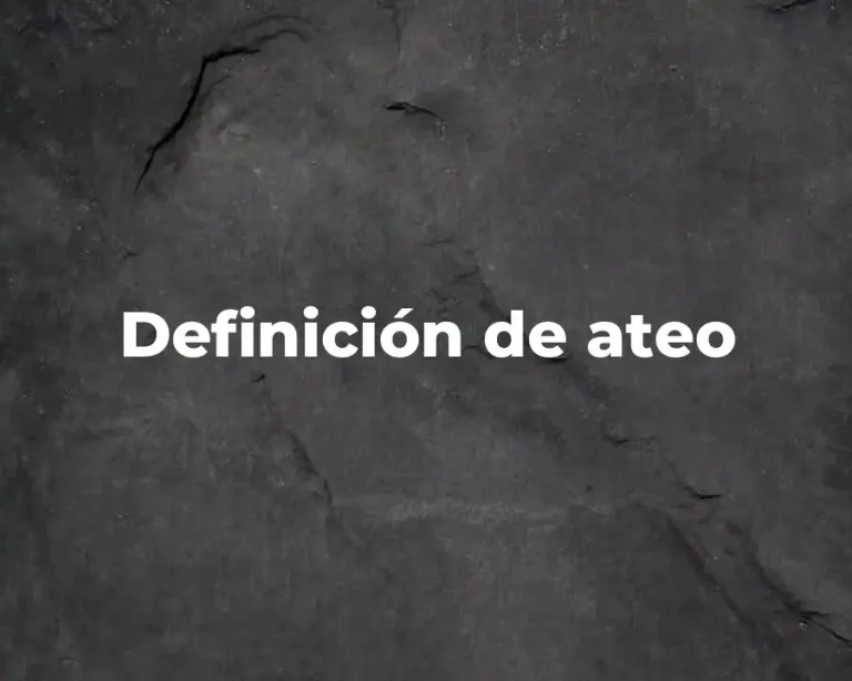 Definición de ateo