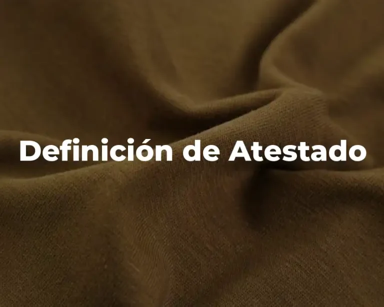 Definición de Atestado