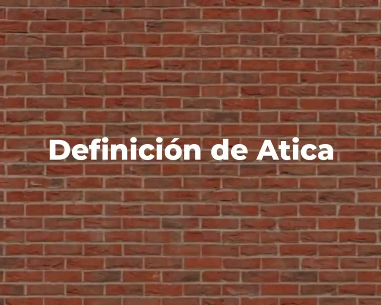 Definición de Atica