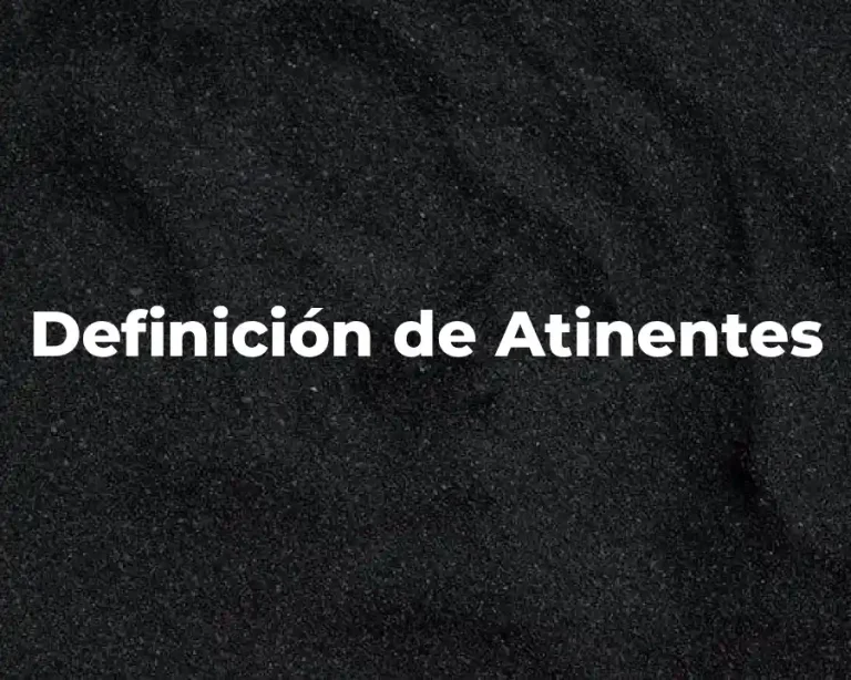 Definición de Atinentes