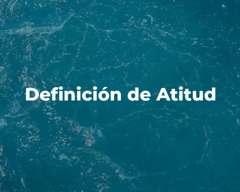 Definición de Atitud