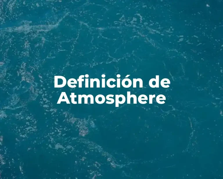 Definición de Atmosphere