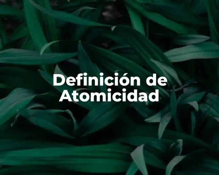 Definición de Atomicidad