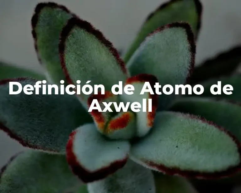 Definición de Atomo de Axwell