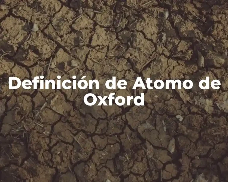 Definición de Atomo de Oxford