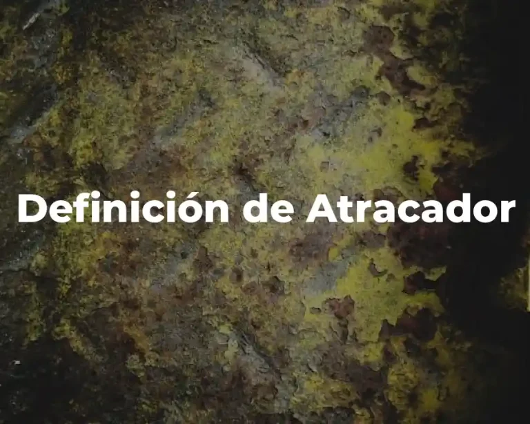 Definición de Atracador