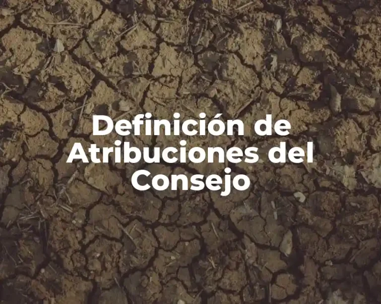 Definición de Atribuciones del Consejo