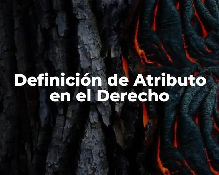 Definición de Atributo en el Derecho