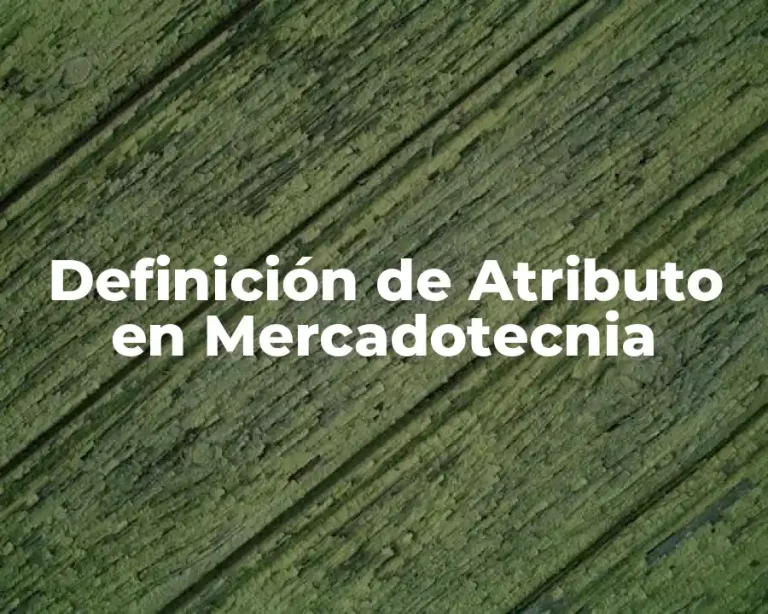 Definición de Atributo en Mercadotecnia