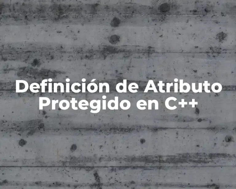 Definición de Atributo Protegido en C++