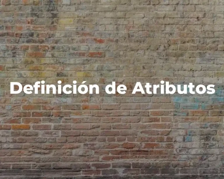 Definición de Atributos