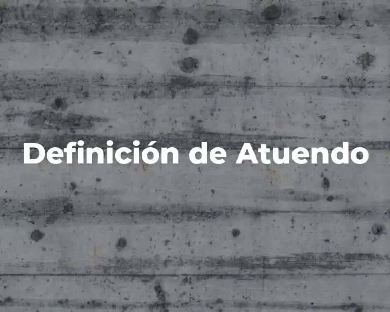 Definición de Atuendo
