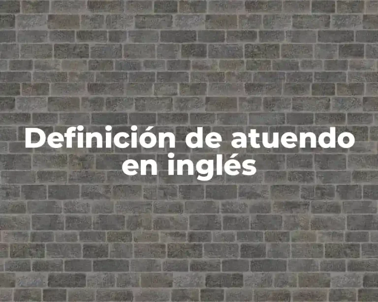 Definición de atuendo en inglés