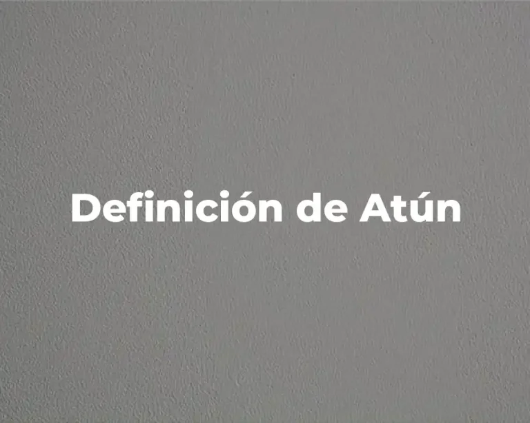 Definición de Atún