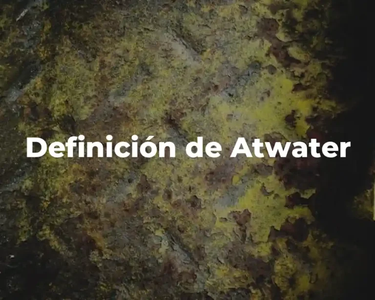 Definición de Atwater