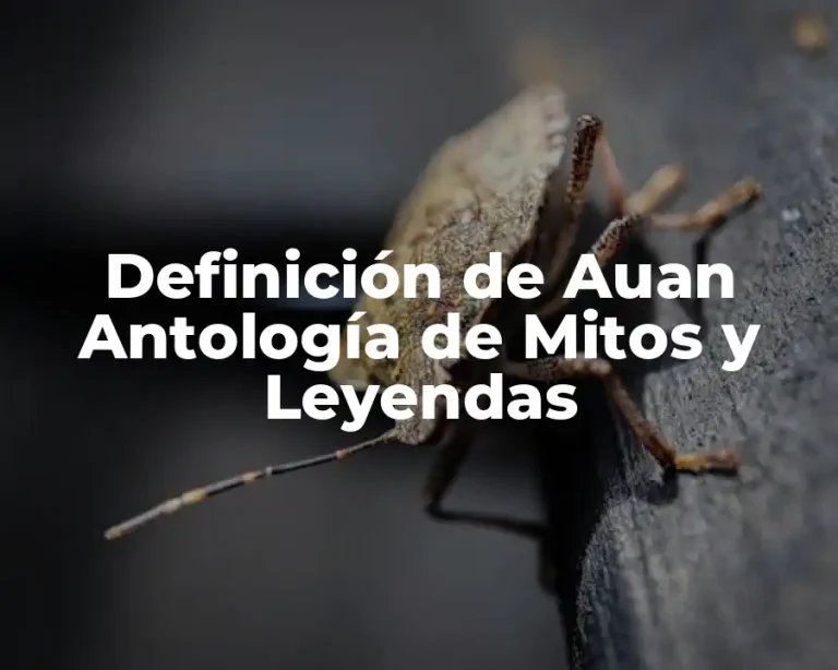 Definición de Auan Antología de Mitos y Leyendas