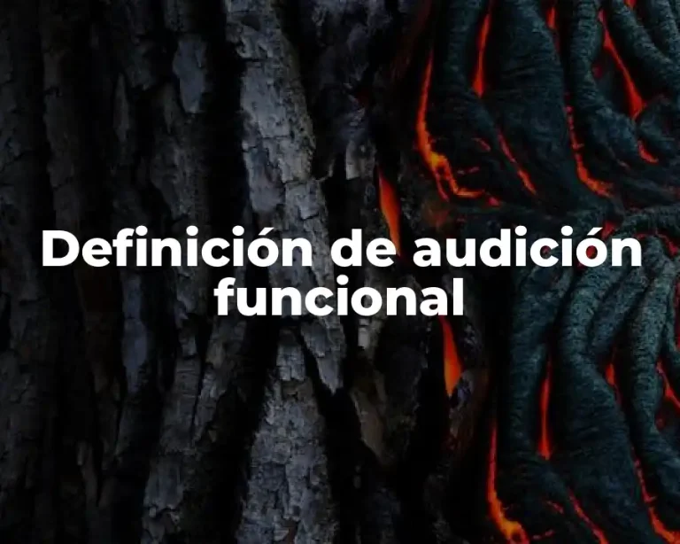Definición de audición funcional