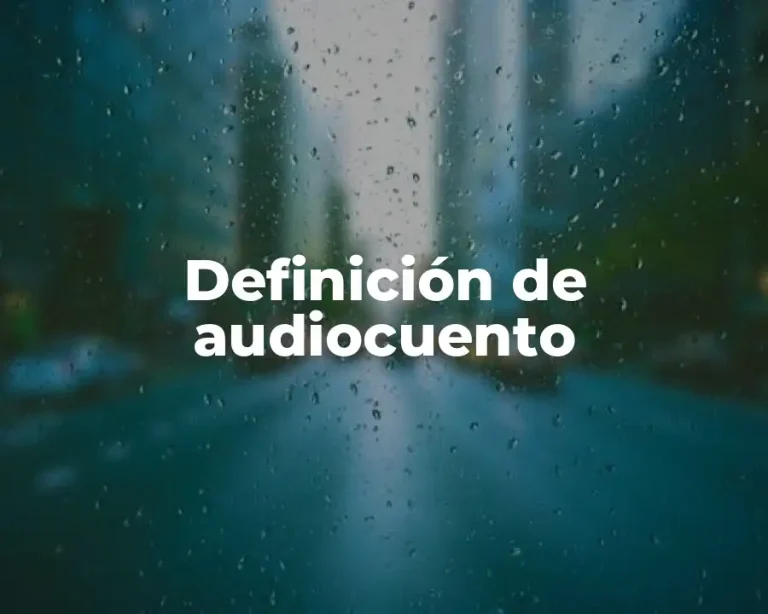 Definición de audiocuento