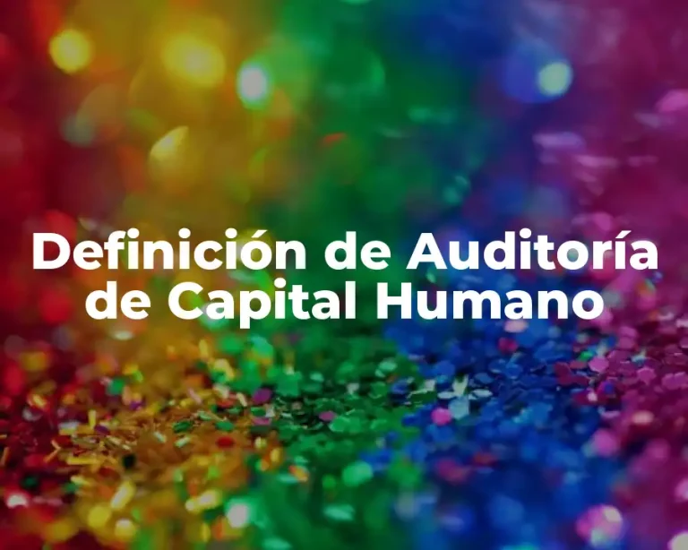 Definición de Auditoría de Capital Humano