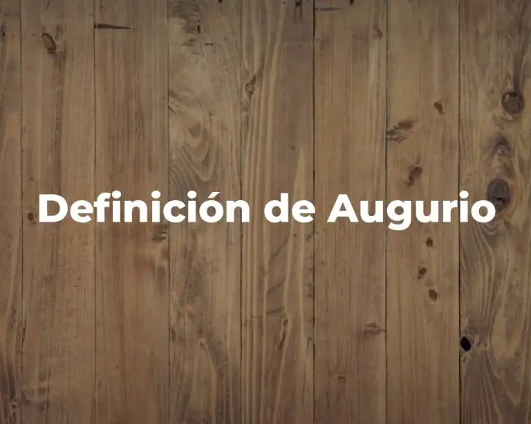Definición de Augurio