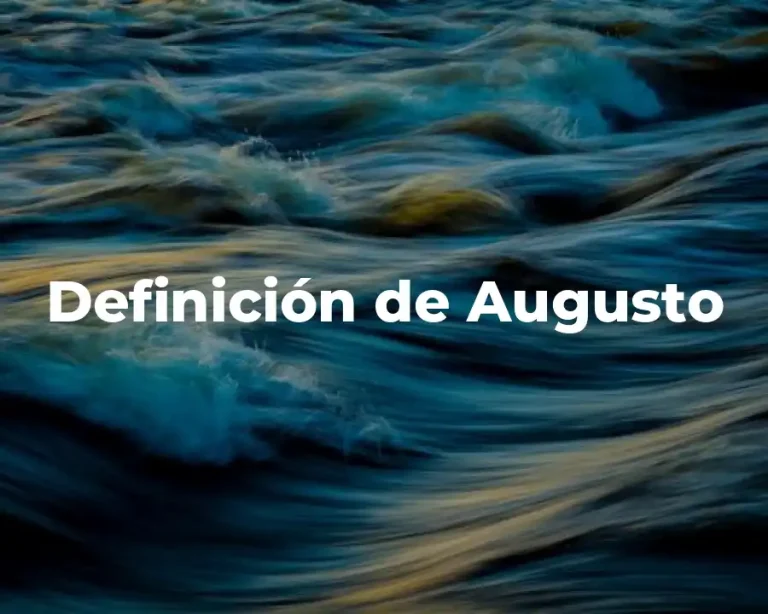 Definición de Augusto