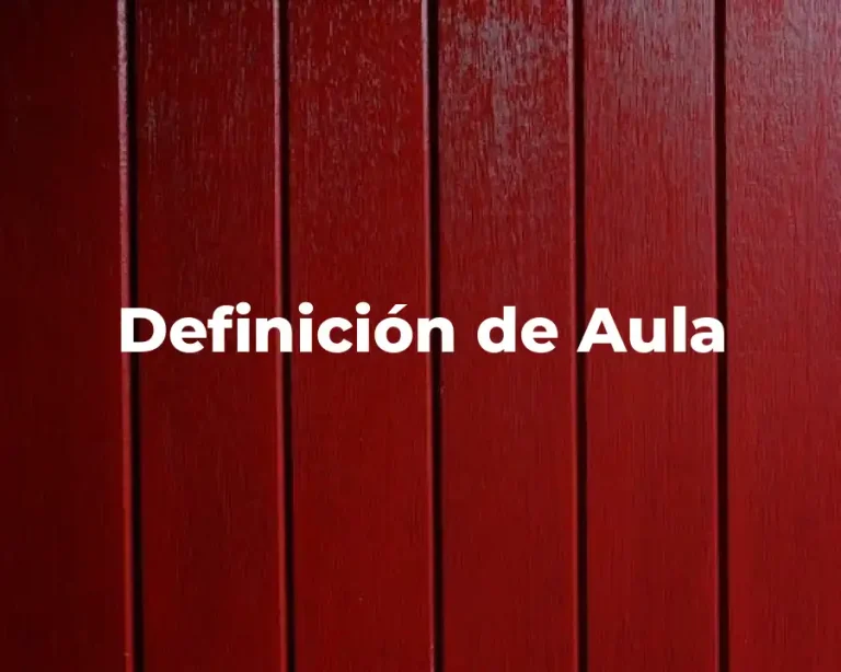 Definición de Aula