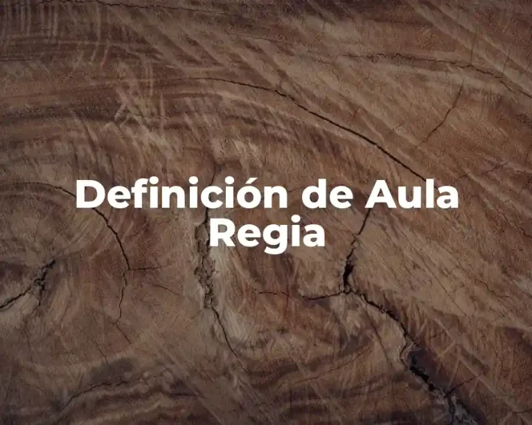 Definición de Aula Regia