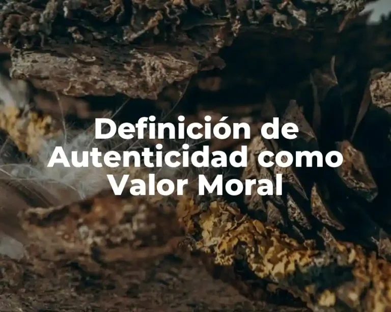 Definición de Autenticidad como Valor Moral