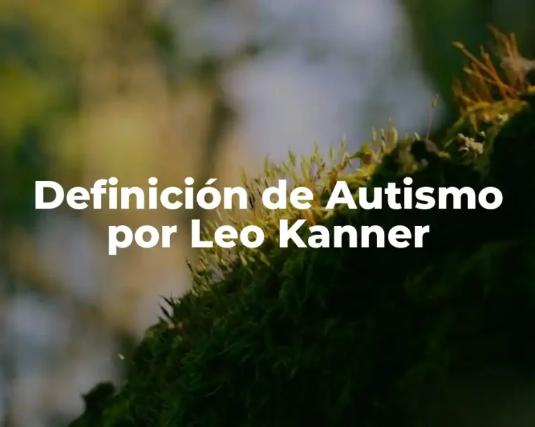 Definición de Autismo por Leo Kanner