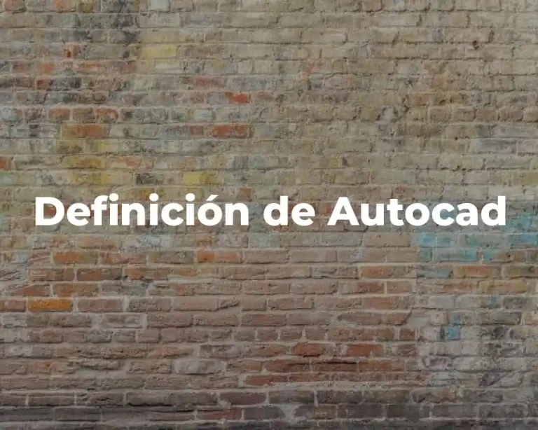 Definición de Autocad