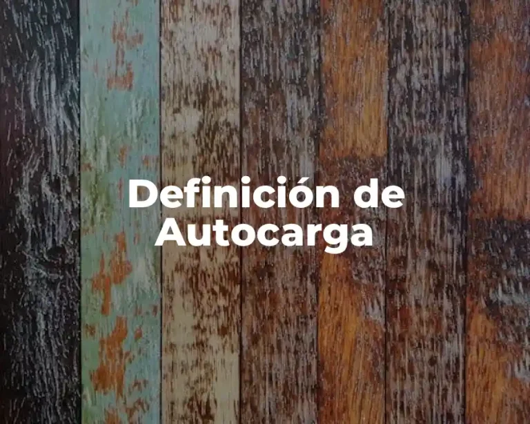 Definición de Autocarga