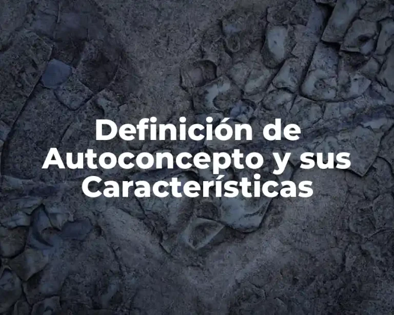 Definición de Autoconcepto y sus Características
