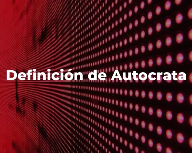 Definición de Autocrata