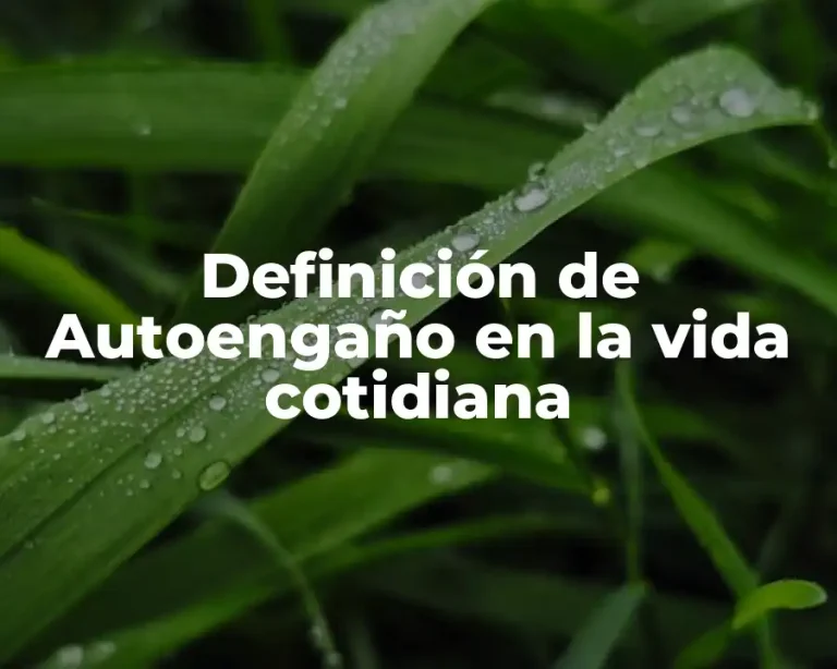 Definición de Autoengaño en la vida cotidiana