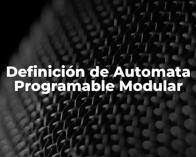 Definición de Automata Programable Modular
