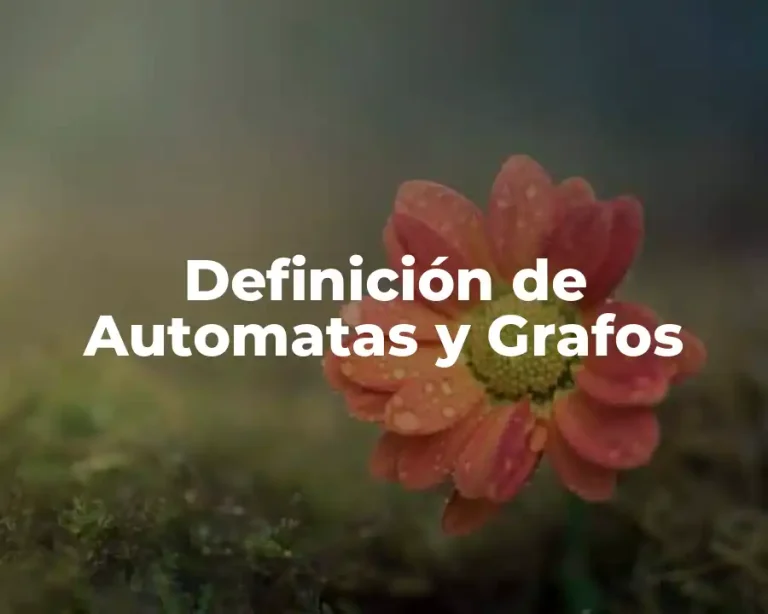 Definición de Automatas y Grafos