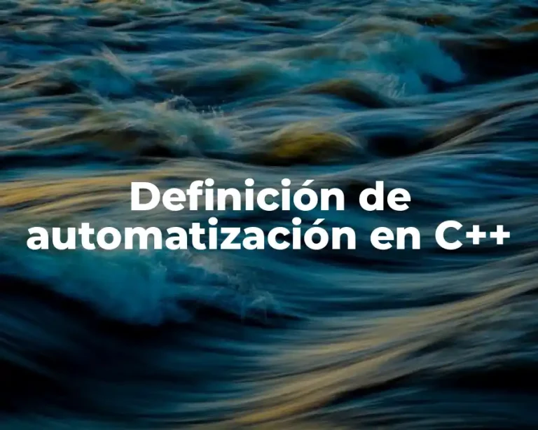 Definición de automatización en C++