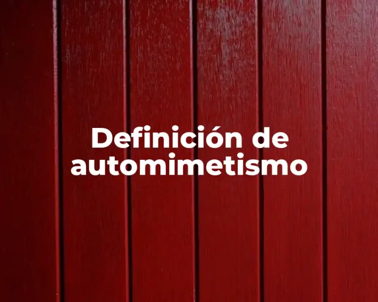 Definición de automimetismo